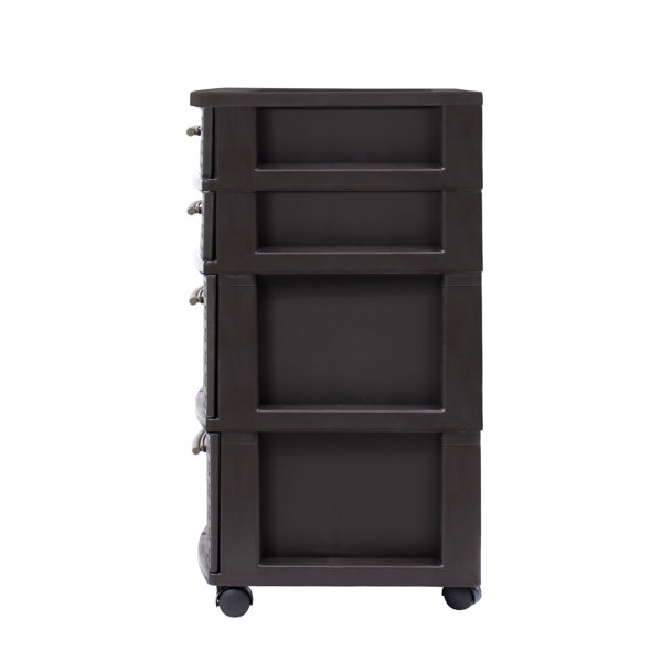 The Twillery Co.® Gann 4 Drawer Rolling Storage Chest Wayfair